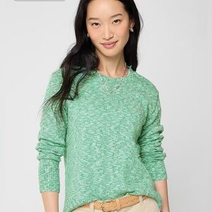 J. Crew Factory, crewneck beach sweater in mint. Size Medium